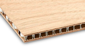 Paneles revestidos con madera contrachapada